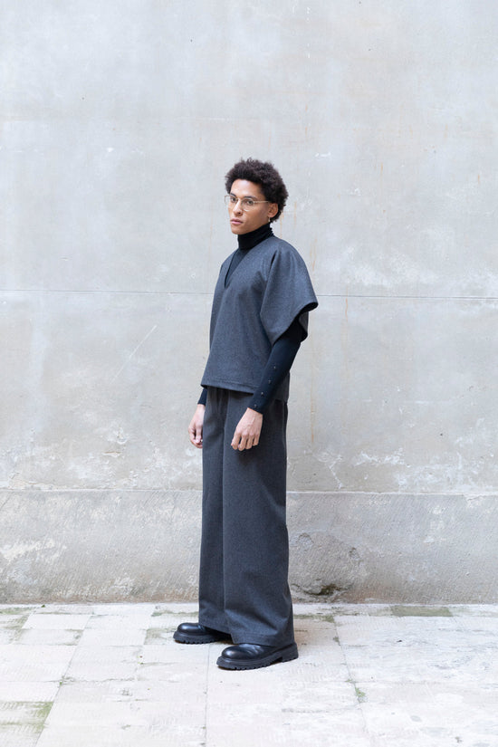 ﻿Zerobarracento Wide-Leg Long Pants Vendita Economica