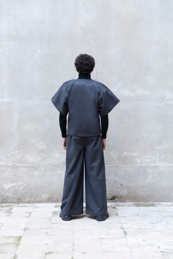 ﻿Zerobarracento Wide-Leg Long Pants Vendita Economica