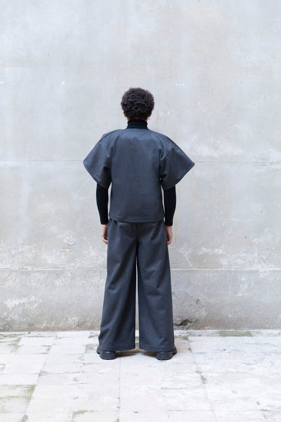 ﻿Zerobarracento Wide-Leg Long Pants Vendita Economica