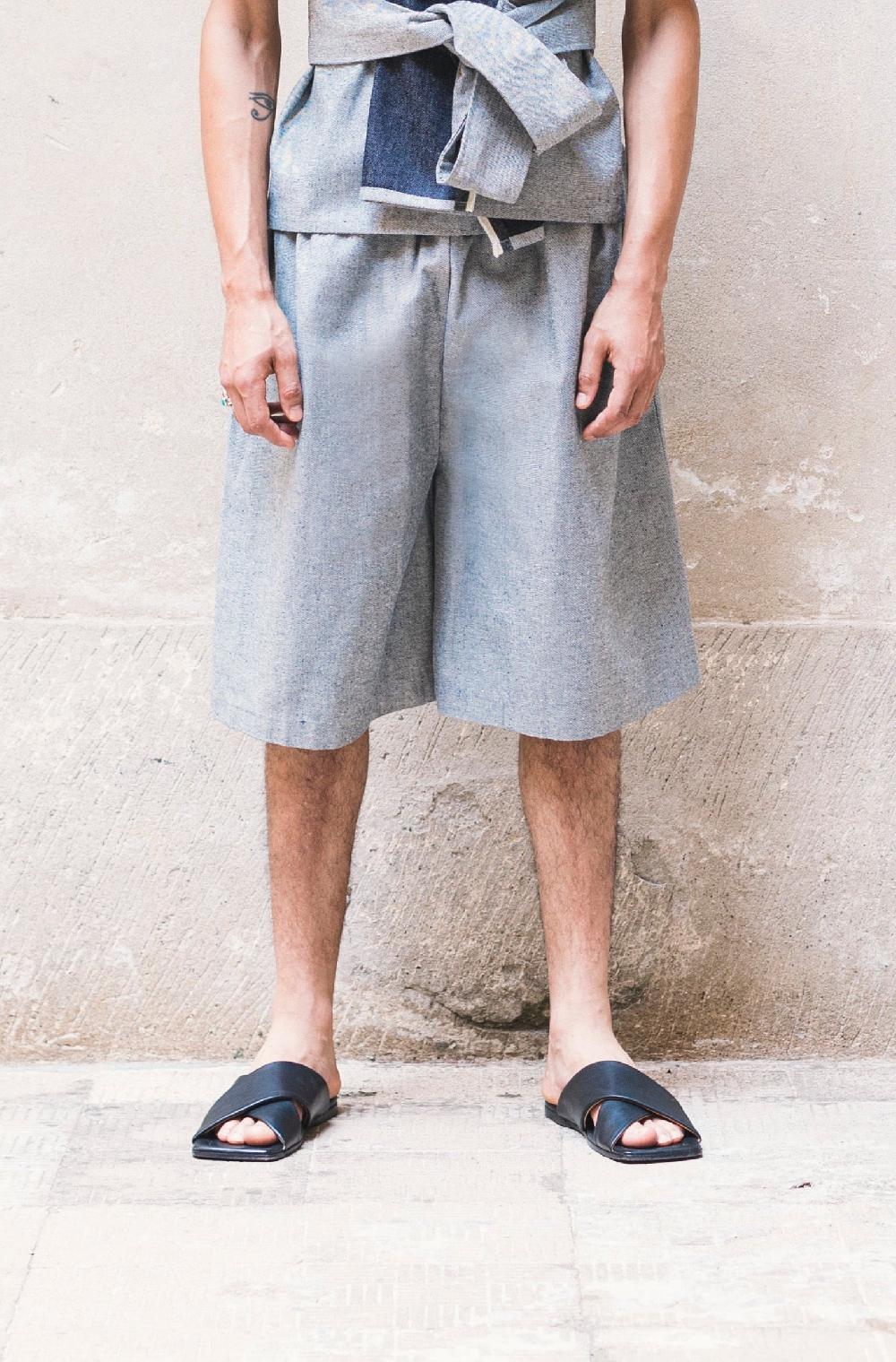 ﻿Zerobarracento Karategi Denim Shorts