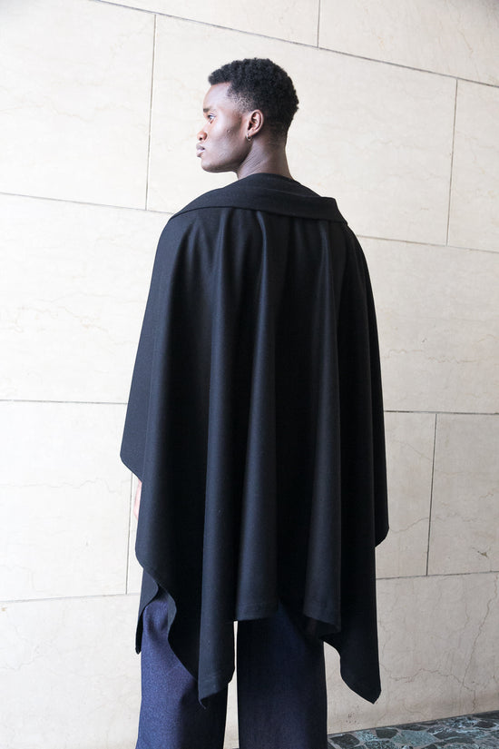 ﻿Zerobarracento Midi recycled wool cape Pezzi Unici