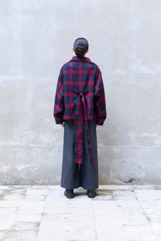 ﻿Zerobarracento Soft Short Recycled Wool Trench Coat Qualità Garantita