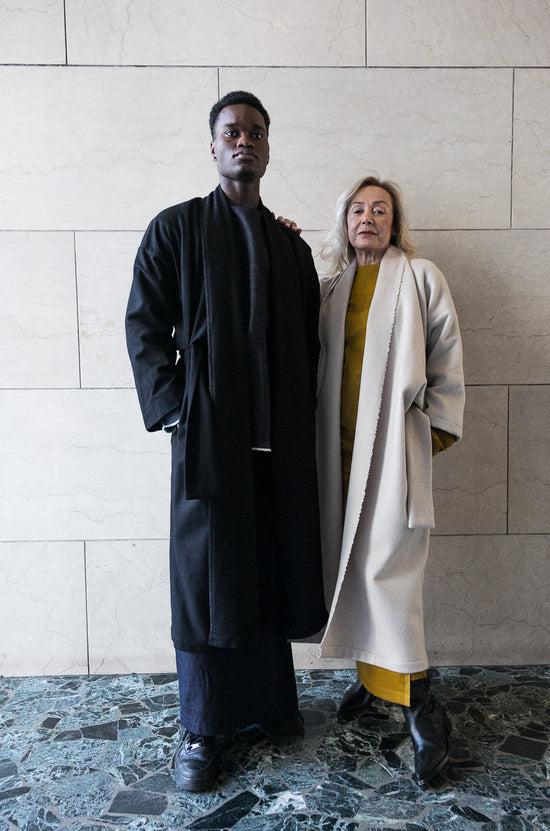 ﻿Zerobarracento Extra long Luciana overcoat Outlet