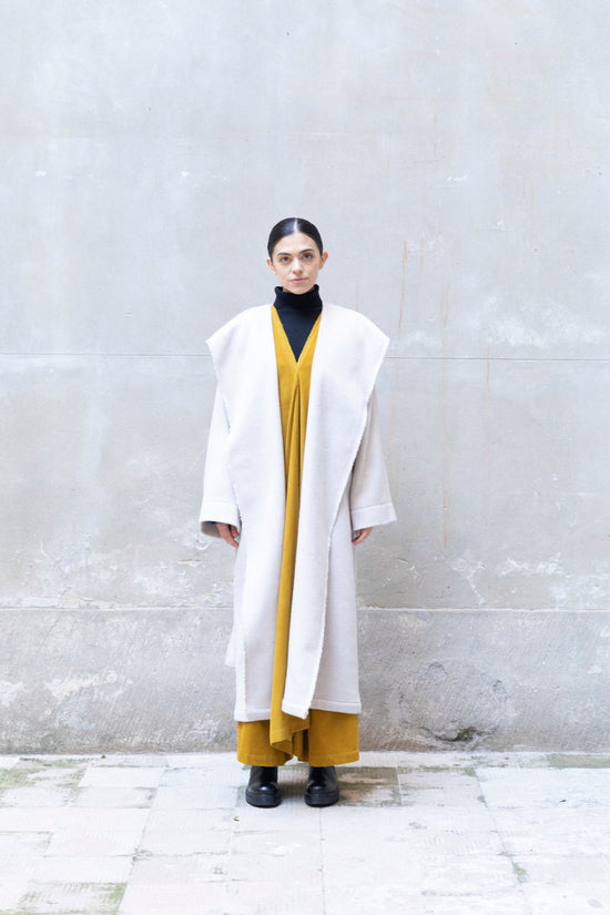 ﻿Zerobarracento Recycled Wool Long Overcoat Hotsell