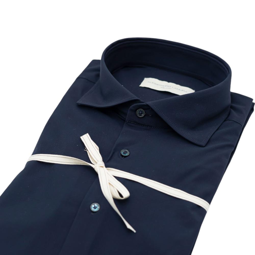 Alessandro Lamura Camicia tinta unita blu notte I Più Venduti