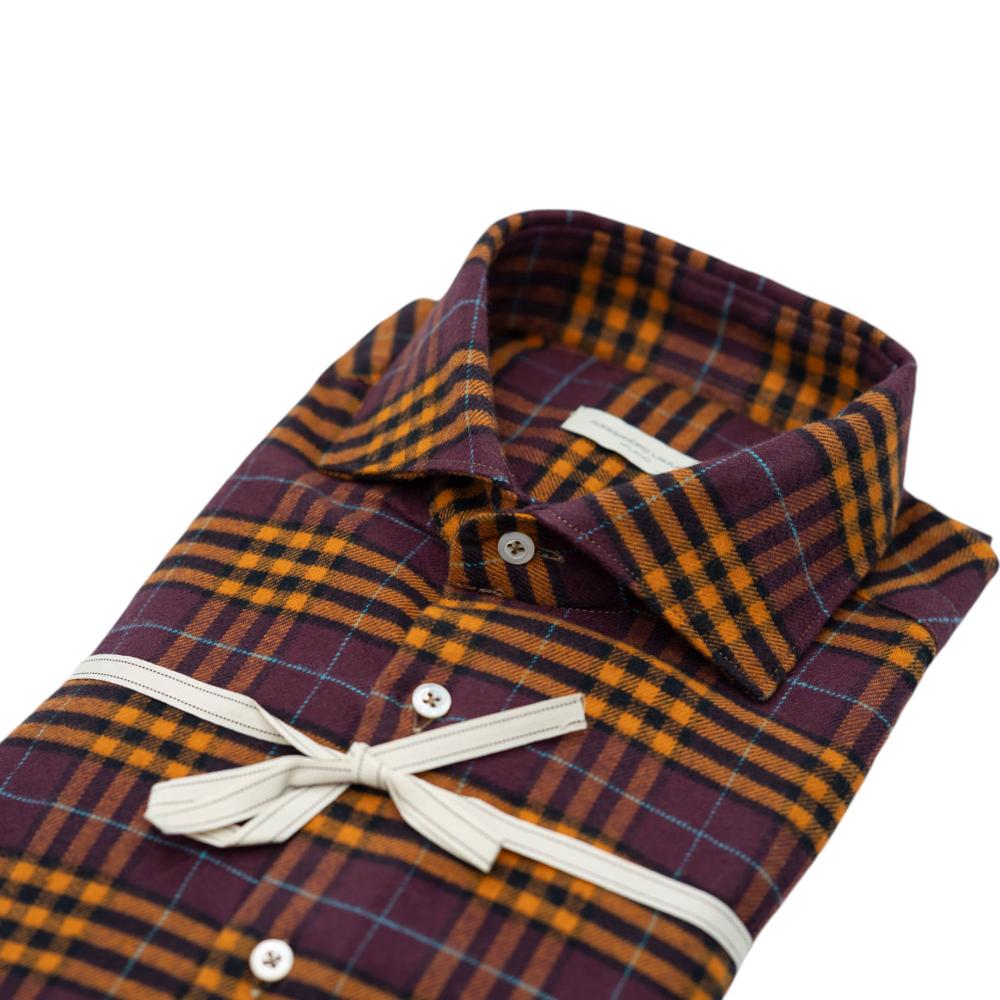 Alessandro Lamura Camicia in Flanella a Quadri Qualità Garantita