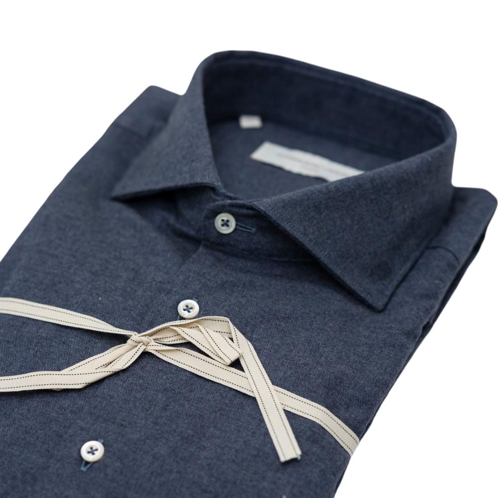 Alessandro Lamura Camicia tinta unita grigio antracite Offerta