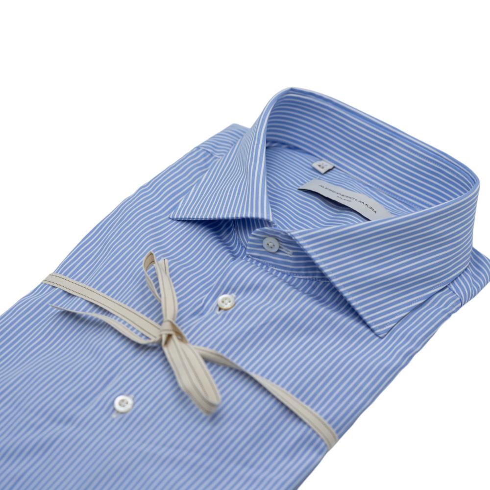 Alessandro Lamura Camicia a righe Azzurro-Bianco 2025