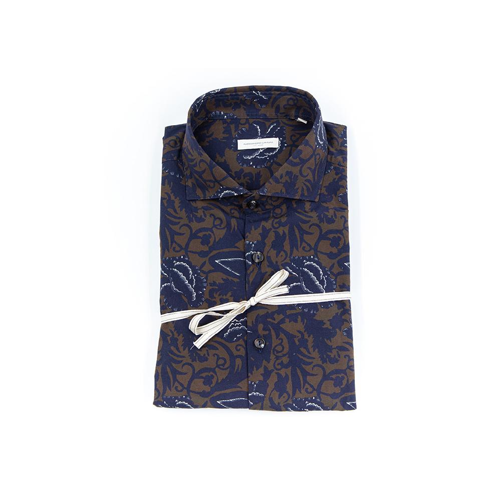 Alessandro Lamura Camicia Di Cotone Digital Print – Collo francese Italia