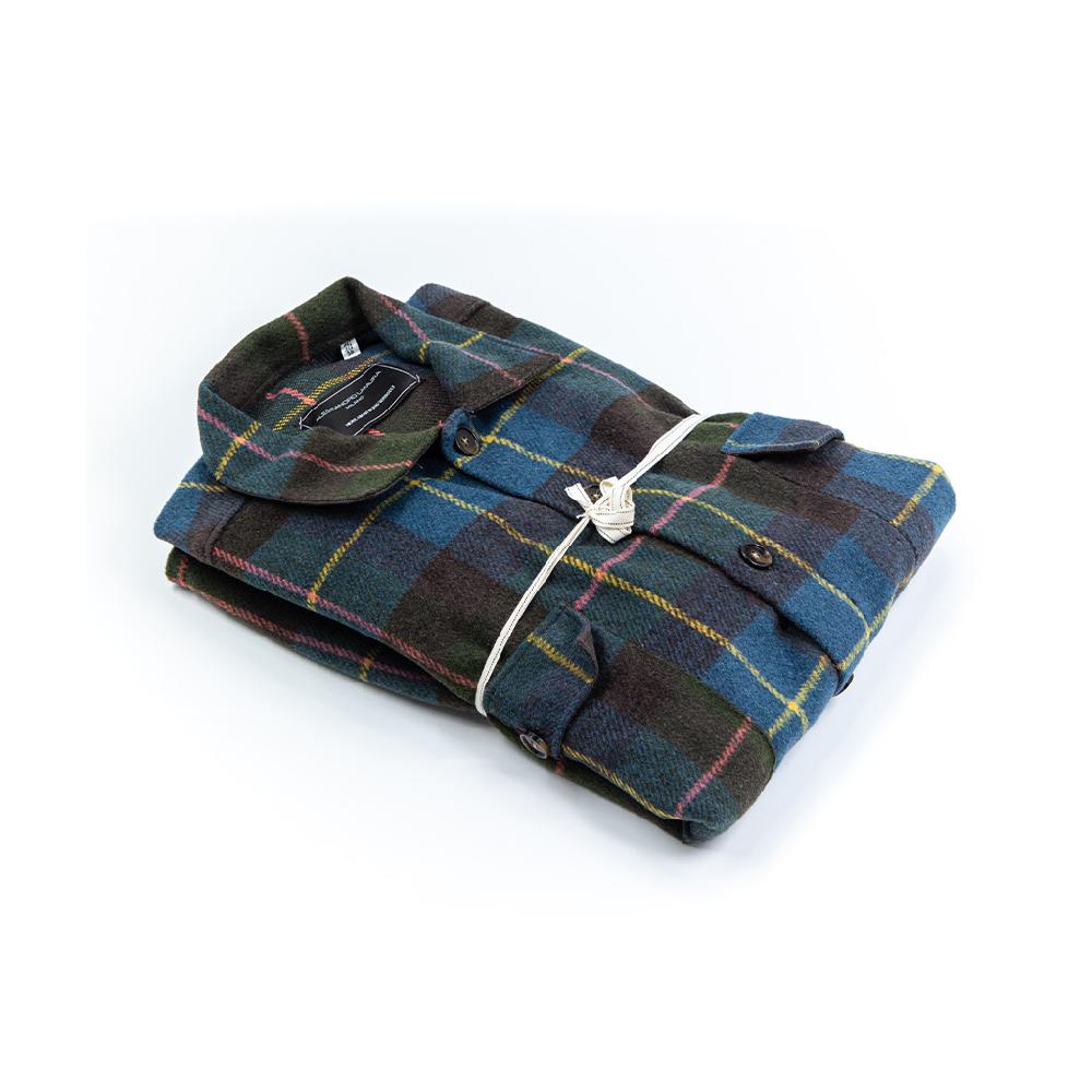 Alessandro Lamura Camicia Overshirt a Quadri – Collo Italiano Sconto
