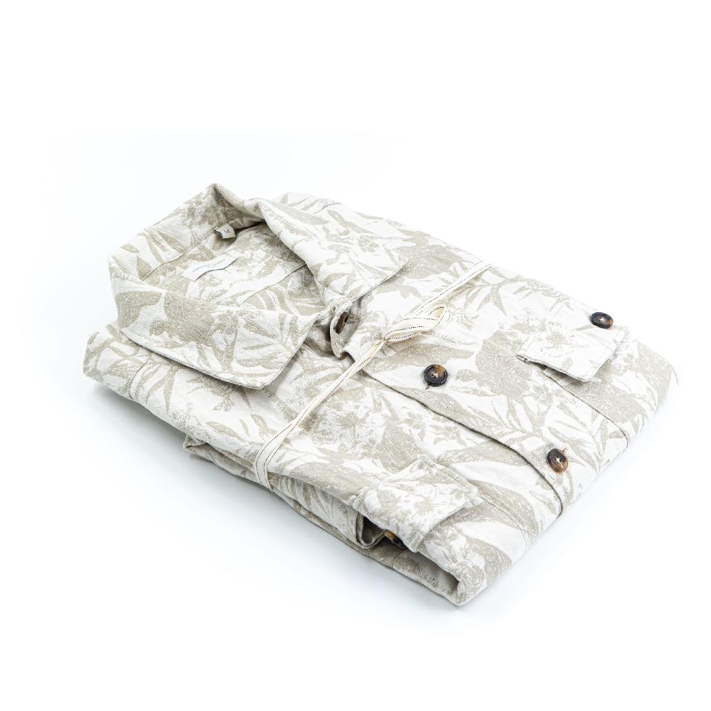 Alessandro Lamura Camicia Overshirt Jaquard – Collo Francese Presa