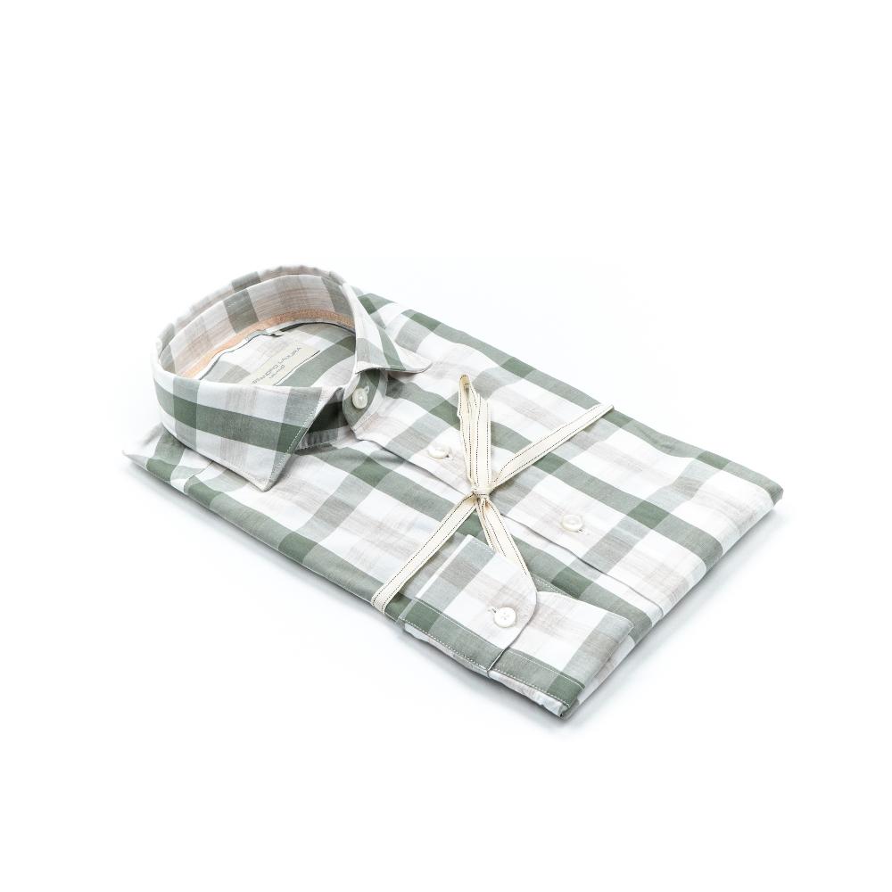 Alessandro Lamura Check- Camicia Quadri – 100%cotone – Collo Francese Economico