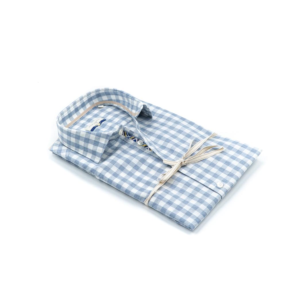 Alessandro Lamura Jeff – Camicia A Quadri 100%cotone – Collo Italiano Online
